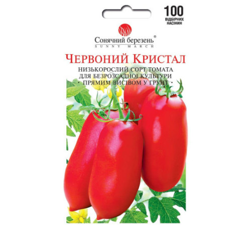 ТМ SUNNY MARCH Томат Червоний кристал (безрозсадний) 100шт 