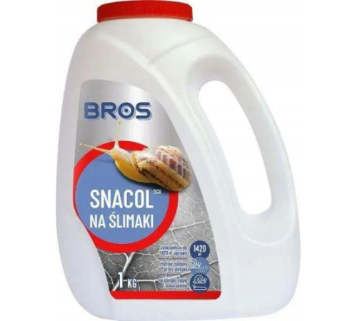 Средство от улиток Snacol/Снакол ТМ Bros/Брос 1кг БАНКА Польша ОРИГИНАЛ