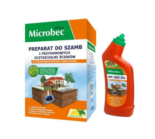 Препарат Мікробек Microbec Ultra для септиків та вигрібних ям 1кг Bros 