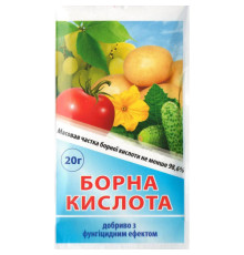ЗЗР/ДОБРИВА Стимулятор росту Борна кислота 20г Польща