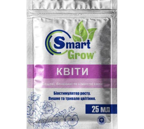 Біостимулятор росту Smart Grow  Квіти - пишне і тривале цвітіння 25мл/35шт