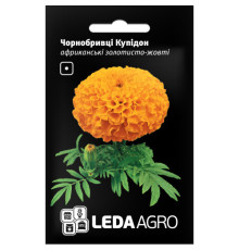 ТМ LEDAAGRO Чорнобривці Купідон африканські золотисто-жовті 0,2 г