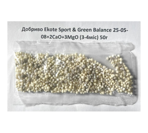 Добриво Ekote Sport & Green Balance 25-05-08+2CaO+3MgO (3-4міс)  50г