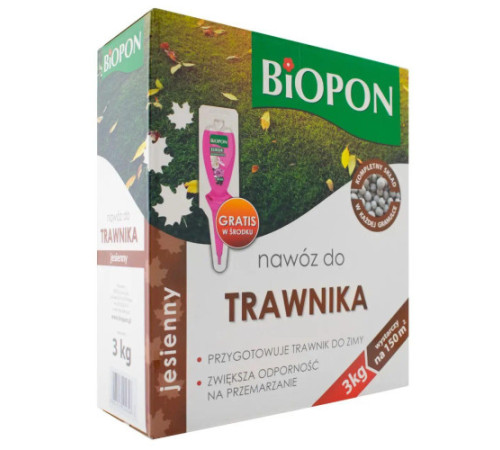 BIOPON Удобрение Осеннее для газона 3кг