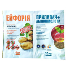 ТМ Агромаксі Інсектицид Ейфорія  4мл + Прилипач 10мл/100шт (Жук)