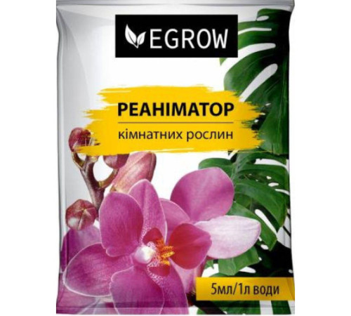 Удобрение Ecrow Реаниматор для комнатных растений 5мл/25шт