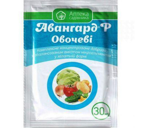 ТМ Укравіт Добриво Авангард Овочі 30мл 