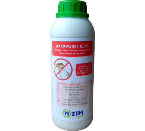 ТМ ENZIM Биоинсектицид-акарицид Актарофит 0,2% 1л