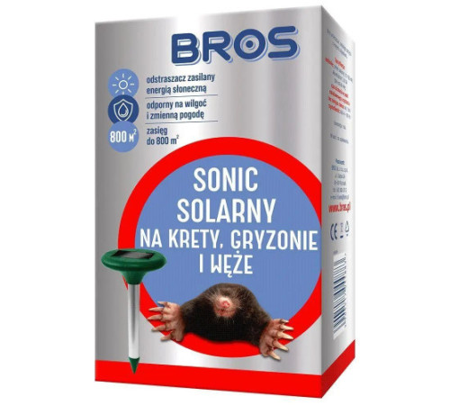 Відлякувач кротів Bros Sonic SOLARNY до 800м2