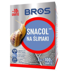 ТМ Bros/Брос Засіб від слимаків Snacol/Снакол 1кг+10% Польща ОРИГІНАЛ