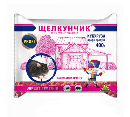 Родентицид Щелкунчик кукурудза 400г уп/40шт