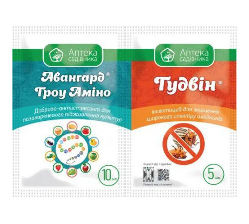 ТМ Укравіт Інсектицид Гудвін 5мл +Авангард Гроу 10мл  /20шт (Жук)