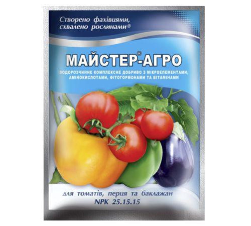 Добриво Майстер-Агро для томатів, перцю і баклажанів 100г