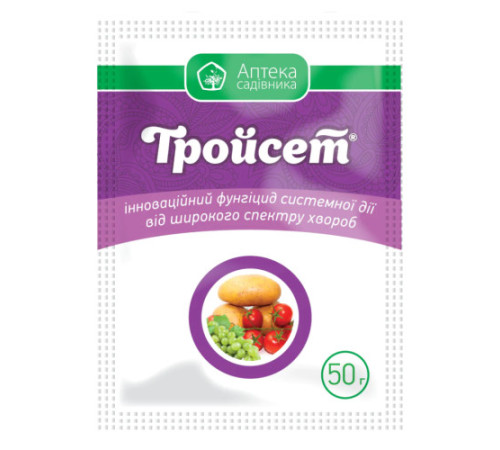 ТМ Укравіт Фунгіцид Тройсет 50г 10шт/100ящ 