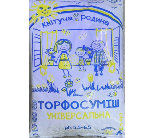 Торф'яний субстрат Універсальний Квітуча родина 6л